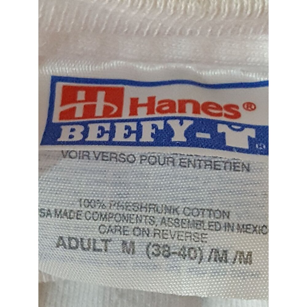 Vintage 90s Mens Short Sleeve T-Shirt M White Flying Fisherman Bass - Picture 7 of 7